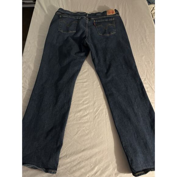 Levi Strauss 505 Women’s Jeans Size 18 Straight Leg Dark Wash - Picture 4 of 6
